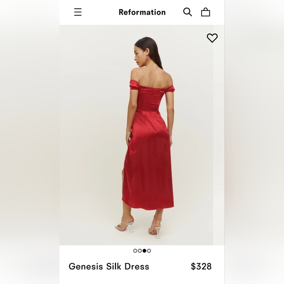 Reformation genesis silk dress - Picture 4 of 9